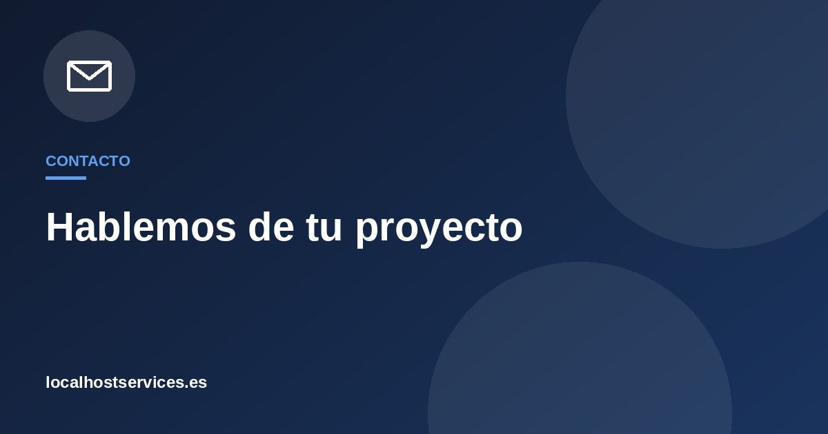 Contacto Localhost Services – desarrollo web en El Puerto de Santa María